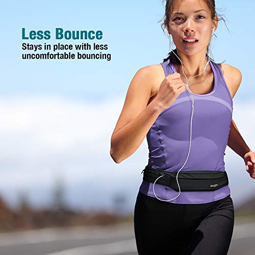 ESR Running Belt, Runners Waist Pack Adjustable Stretchy Zippered Fanny