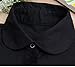 Patty Both Fashion Doll collar Vintage Elegant Women's Fake Half Shirt Detachable Blouse Black