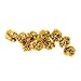 Wisehands Tissue Pom Poms Party Decorations for Weddings, Birthday Parties and Baby Showers, Set of10, Gold.