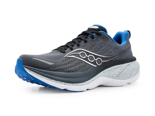 Saucony Men's Hurricane 25 Sneaker, Shadow/Black, 9.5 at Amazon