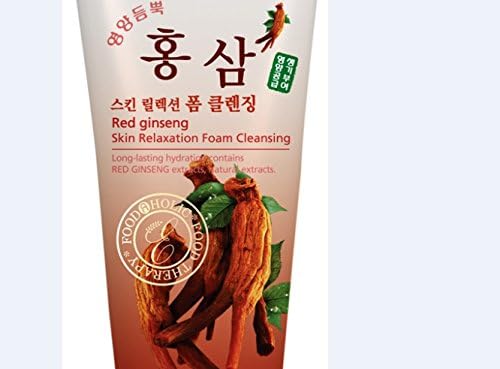 Korean ALL Natural Extracts Pore Cleanser Deep Facial Skin Cleansing Foam Cleanser (180ml) (Red Ginseng Foam Cleanser)