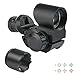 Feyachi Red & Green Optics 4 Reticles Reflex Rifle Scope Dot Sight with Removable Sunshade - 20mm Rail Mount