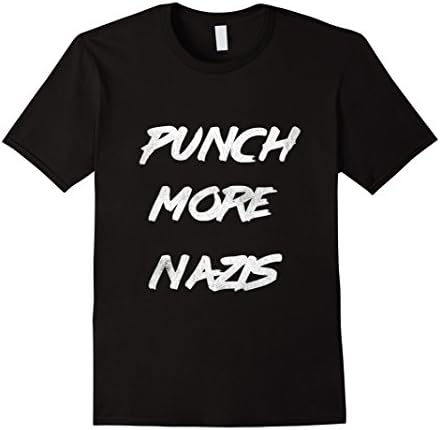 Men's Punch More Nazis T-Shirt Mens &amp; Womens Sizes Small Black