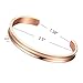 NewCHICHI Stainless Steel Grooved Cuff Bangle Bracelet Hair Tie Holder Engraved “You’re Braver than you believe, Stronger than you seem,and Smarter than you think” (2 Pack)