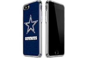 Skinit Clear Phone Case Compatible with iPhone SE (2nd & 3rd Gen) - Officially Licensed NFL Dallas Cowboys Distressed Design
