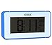 Gloue 21 polyphonic music Digital Alarm Clock ,snooze and Large Display and Smart backlight,Battery Operated and Temperature Display (Blue)