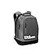 WILSON Team Backpack, Grey/Black, 2 Racket Hold