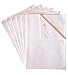 Blank kitchen towels / dish towels for embroidery / screen printing - 100% cotton (6 pack) (6, Ecru)