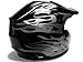 TMS Youth Kids Black Flame Dirt Bike Off-road Motocross Helmet Atv Mx (Large)