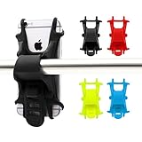⚡❤️20%OFF❤️⚡ AxPower Bike Cell Phone Mount Motorcycle Handlebar Cellphone Holder Bicycle Silicone Cradle Clamp for iPhone 7 iPhone 8 iPhone X Samsung Galaxy S7 Universal Smartphone 4