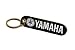 BLACK SYNTHETIC LEATHER YAMAHA MOTORCYCLE KEYCHAIN KEYRING double side HOT STAMP