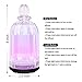 COSVII Mini Air Humidifier,200ml Ultrasonic Cool Mist Humidifier with 7 Colors Night Light and Auto Shut-Off for Bedroom Desk Office Travel Car Room (White)