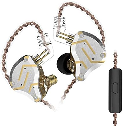 Amazon Com Kz Zs10 Pro 10 Units Hybrid Technology Earphone Balanced Armature Dynamic Hifi Monitor In Ear Earphones Zs10 Upgrade Version 3 5mm Plug Headphone Mic Glare Gold Home Audio Theater