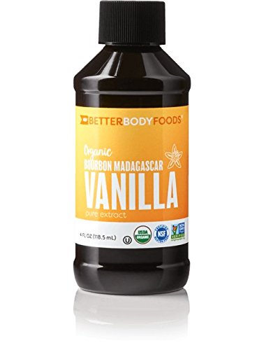 BetterBody Foods Organic Bourbon Madagascar Vanilla — Pure Vanilla, Great for Cooking and Baking, Certified Organic — 4 oz