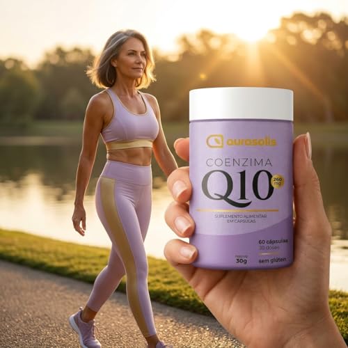 Coenzima Q10 200mg Aurasolis 60 Cápsulas Antioxidante Sem Glúten