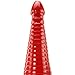 Doc Johnson American Bombshell - Rockeye - Vac-U-Lock and F Machine Compatible Dildo or Butt Plug - Cherry Bomb Red