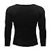 MODCHOK Men's T-Shirts Long Sleeve Tee Crewneck Sweatshirt Conton Lightweight Top Black L