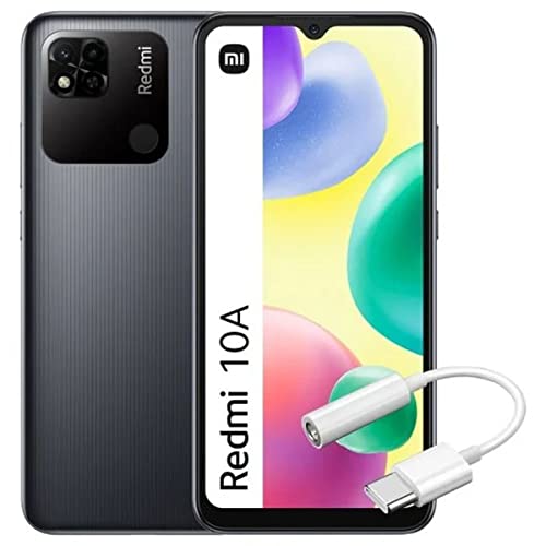 Xiaomi Redmi 10A 3/64GB Gris Libre + Cable USB-C a Jack