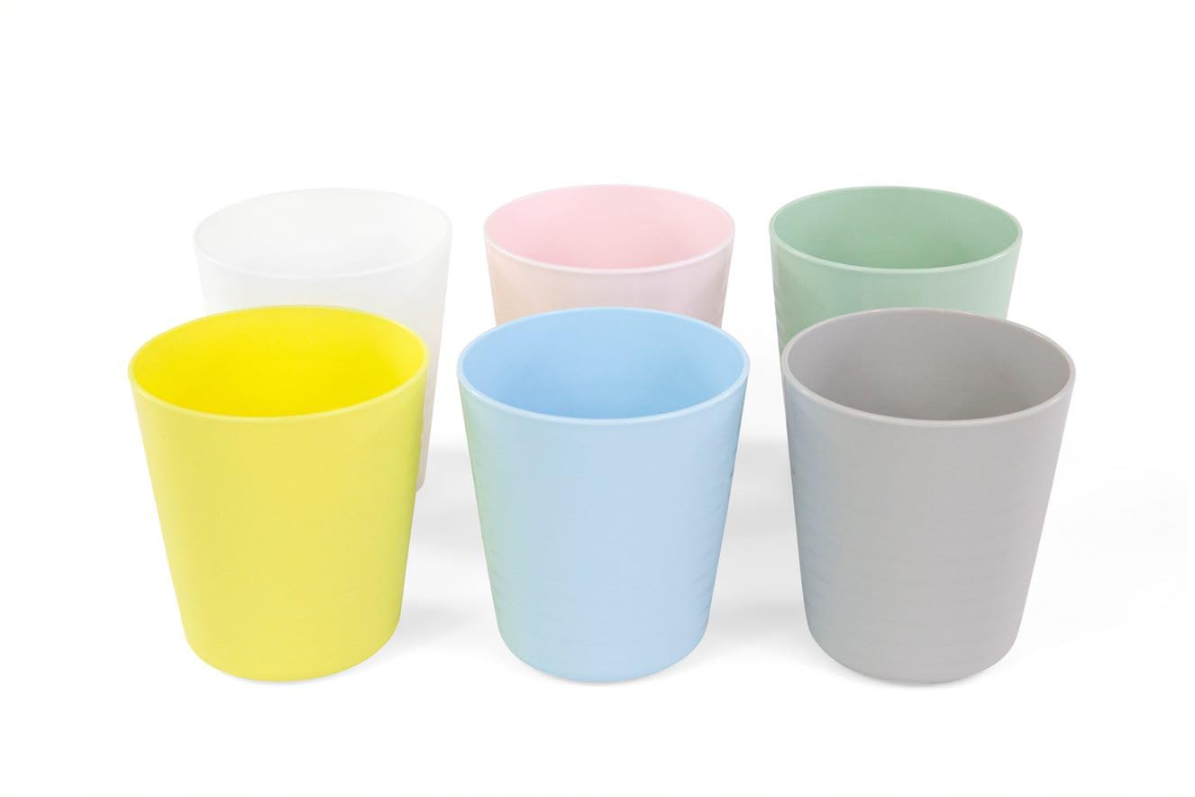 IKEA Kalas Baby/Toddler Plastic Drinking Mugs, Assorted Pastel Colors, Pack of 6, BPA Free