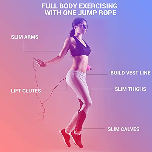 Weighted Jump Rope Workout Exercise Boxing Skipping Rope Adjustable