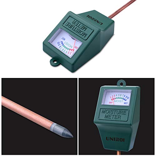 UNIROI Soil Moisture Meter Indoor & Outdoor for Garden, Farm, Lawn Plants UKP02
