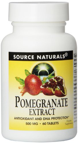 SOURCE NATURALS Pomegranate Extract 500 Mg Tablet, 60 Count