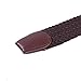 HDE Elastic Braided Stretch Belt Woven Solid Buckle with Leather Loop End Tip