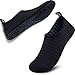 SIMARI Womens and Mens Water Shoes Quick-Dry Barefoot for Beach Swim Surf Yoga Exercise SWS001 Black 7-8 primary