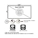 Projector Screen 120 Inch,Portable Projection Screen 16:9 HD 4K Foldable for Home Theater Cinema Indoor Outdoor Front and Rear Projection