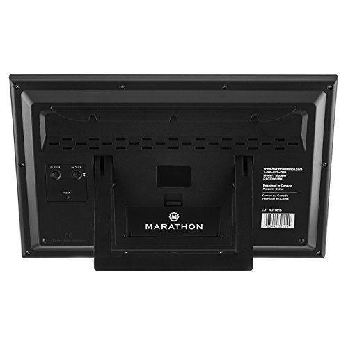 Купить MARATHON CL030062 SlimJumbo Atomic Digital Wall Clock в