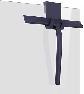 IARTISTE Duschabzieher Silikon Duschwischer Fensterabzieher Badezimmerwischer,Fensterabzieher aus Silikon mit Edelstahl-Kern für Dusche,Badezimmer,Spiegel,Glas-Reinigung,Fliesen (Black, Small)