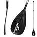 Own the Wave 3-Piece Adjustable Alloy SUP Paddle (Arctic White)