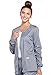 Cherokee Women's Big and Tall Workwear Scrubs Core Stretch Zip Front Warm Up Jacket, Grey, Medium