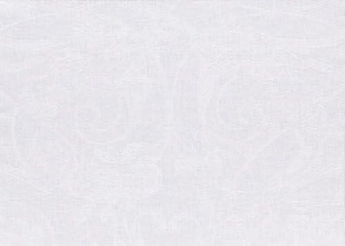 Le Jacquard Francais Table Linen 100% Linen Custom-made Tivoli Blanc (White), Fabric, Blanc - Weiss, Tischset 38x54