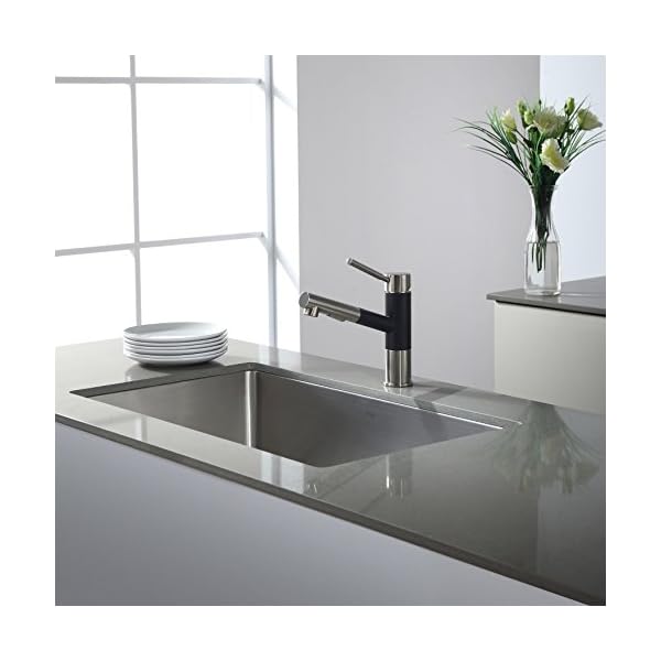 KRAUS 32 Inch 16 Gauge Undermount Single Bowl Stainless Steel Sink, KHU100-32 - Image 8