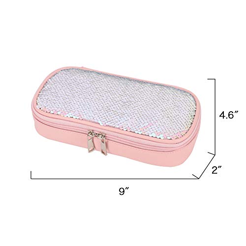image for Mibasies Pencil Case for Girls Kids Makeup Cosmetic Pouch Pen Organize