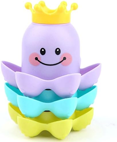 MONOMONO-3Pcs Colorful Plastic Creative Summer Swimming Bath Stacking Educational Toys