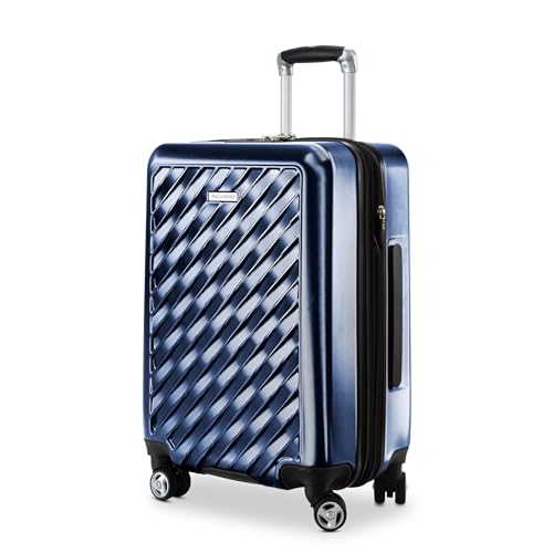 Ricardo Beverly Hills Melrose Hardside Expandable Luggage with Lightweight Construction for Smooth Traveling, Stylish, Durable, and Spacious, Men and Women, Prussian Blue, Check-In Medium 25-Inch