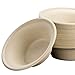 Avant Grub Wheat Straw Durable Biodegradable Leak-Proof Disposable Dishware Bowl 100 Pk. Plant-Based Gluten Free Compostable Fiber Container, Eco-Friendly, Microwavable and Safe, 11.5 Oz.
