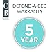 Classic Brands Defend-A-Bed Ultimate Bamboo-Rayon Quilted Waterproof Mattress Protector, Queen