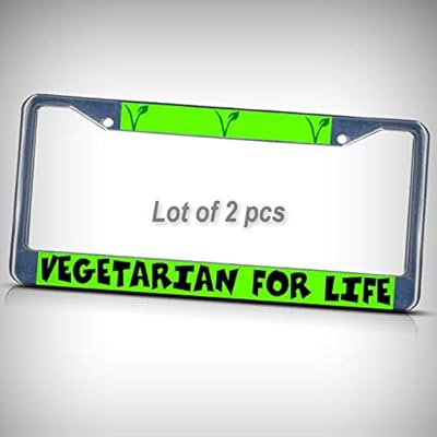Amazon Com Set Of 2 Pcs Vegetarian For Life Metal Tag Holder