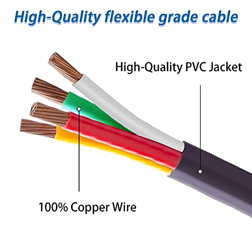 VOGREX 50 Amp 50 Feet RV Power Extension Cord, Generator Extension Cord, Heavy Duty STW Wire