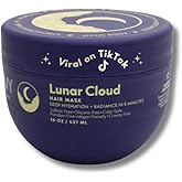 NAVY HAIR CARE Lunar Cloud Hair Mask | Deep Hydration, Frizz Control & Repair for All Hair Types | Lightweight Treatment with Argan Oil, Coconut Oil & Keratin | Vegan & Cruelty Free | 16 oz