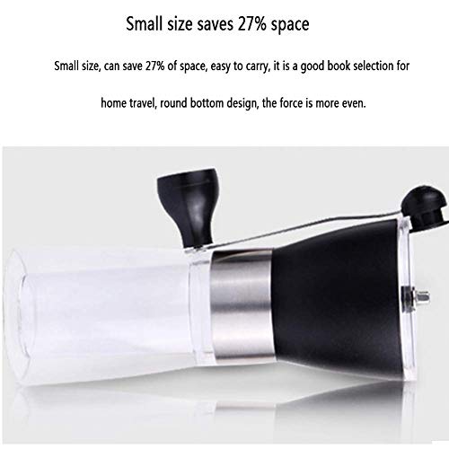 Handgekurbelte Kaffeemaschine, Bohnenmühle zu Hause, aus Edelstahl + Keramikschleifkern, Körperwäsche, Genuss – Bild 8