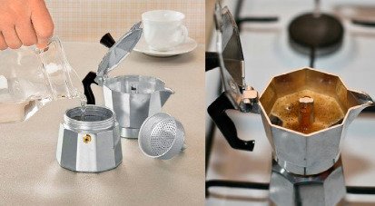 Coffee Maker Aluminum Italian Moka Pot 6 cups by PetriStor - Thumbnail 6