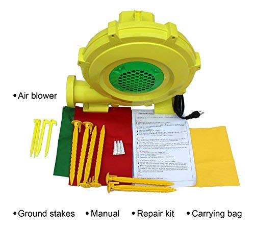 RETRO JUMP Inflatable Slide Bouncer, Pool Water Slide Climber Castle Bounce House Waterslide for Kids Backyard with Blower