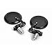 Black Motorcycle 3' Round 7/8' Handle Bar End Rearview Mirrors For Honda Harley