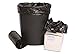 Resilia Tall 15 Gallon Trash Bags - Black 100 Bags/Roll, 1 Mil Thick, 24x33 inches (WxH), Wire Ties Included, MADE IN USA