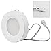 LED Under Cabinet Lighting Kit - 2Watt Warm White LED Puck Lights with UL-Listed Power Adapter for Closet, Kitchen Cabinet, Under Counter Lighting (Surface & Recessed Mount), 3Pcs