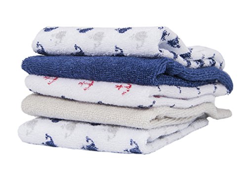 Viviland Baby Hooded Bath Towel and Washcloths | Great Gift for Infants and Newborn | Soft Touch and Strong Absorption | 6 Pack